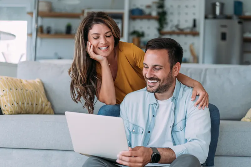 couple happy with tax relief from top dog tax relief